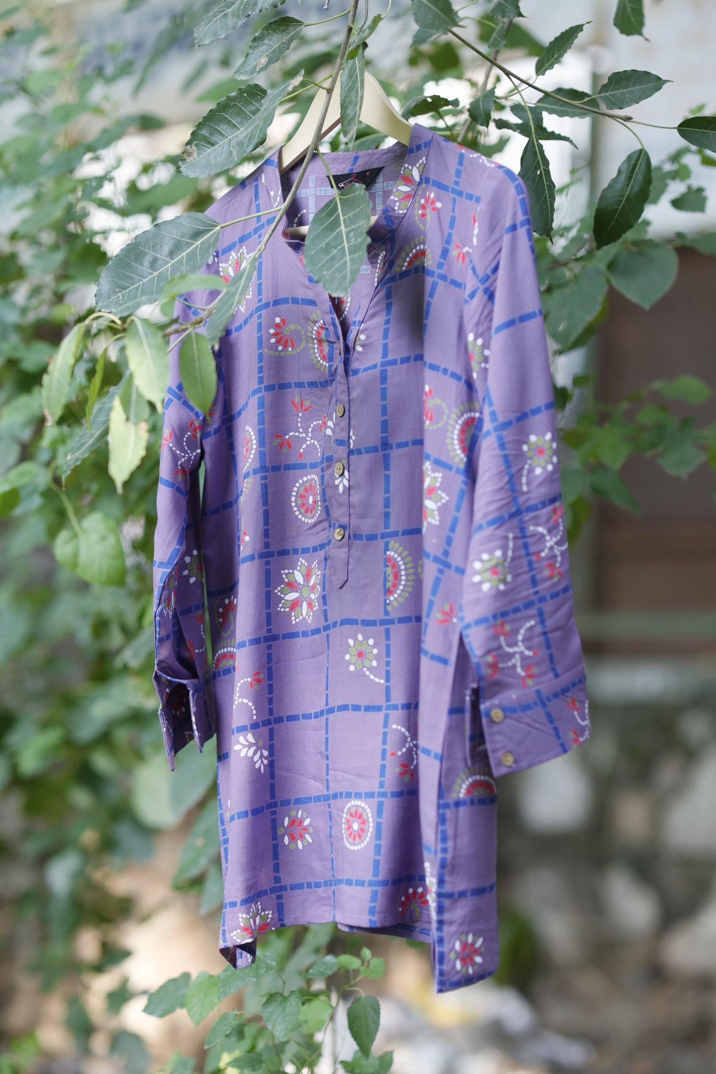 Purple Noory Tunic Top