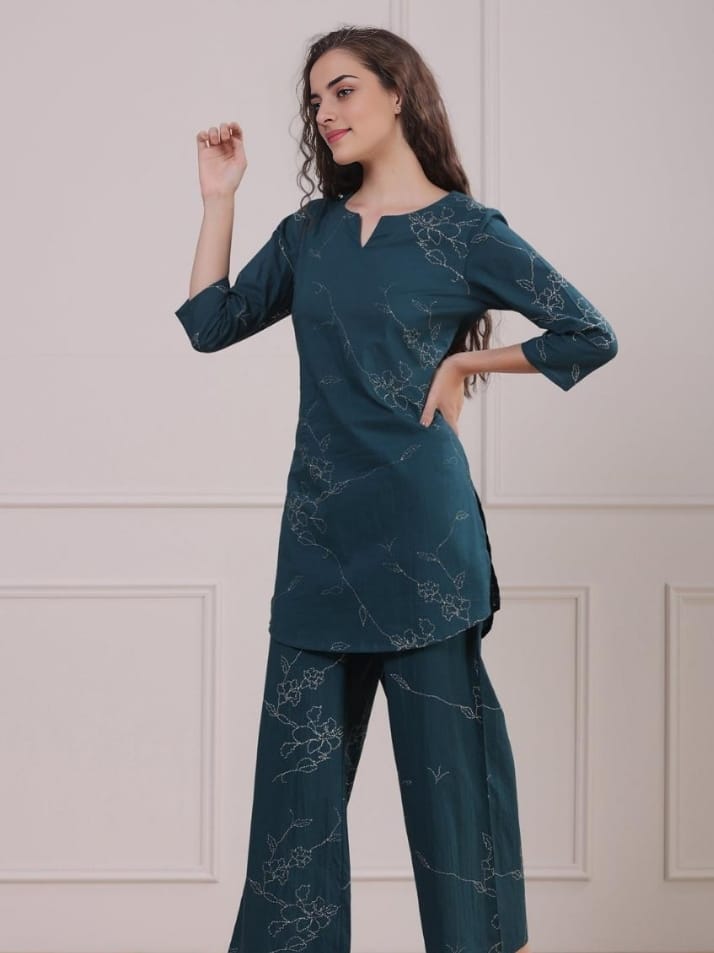 Green Geo Infy Coord Set