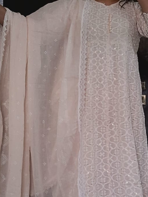 Peach Aline Vanhula Kurta Set