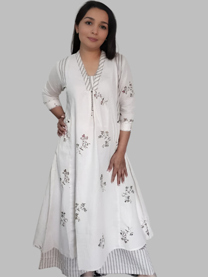 Cream Eira Coord Set