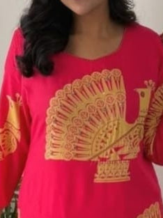Pink Peacock Infy Coord set