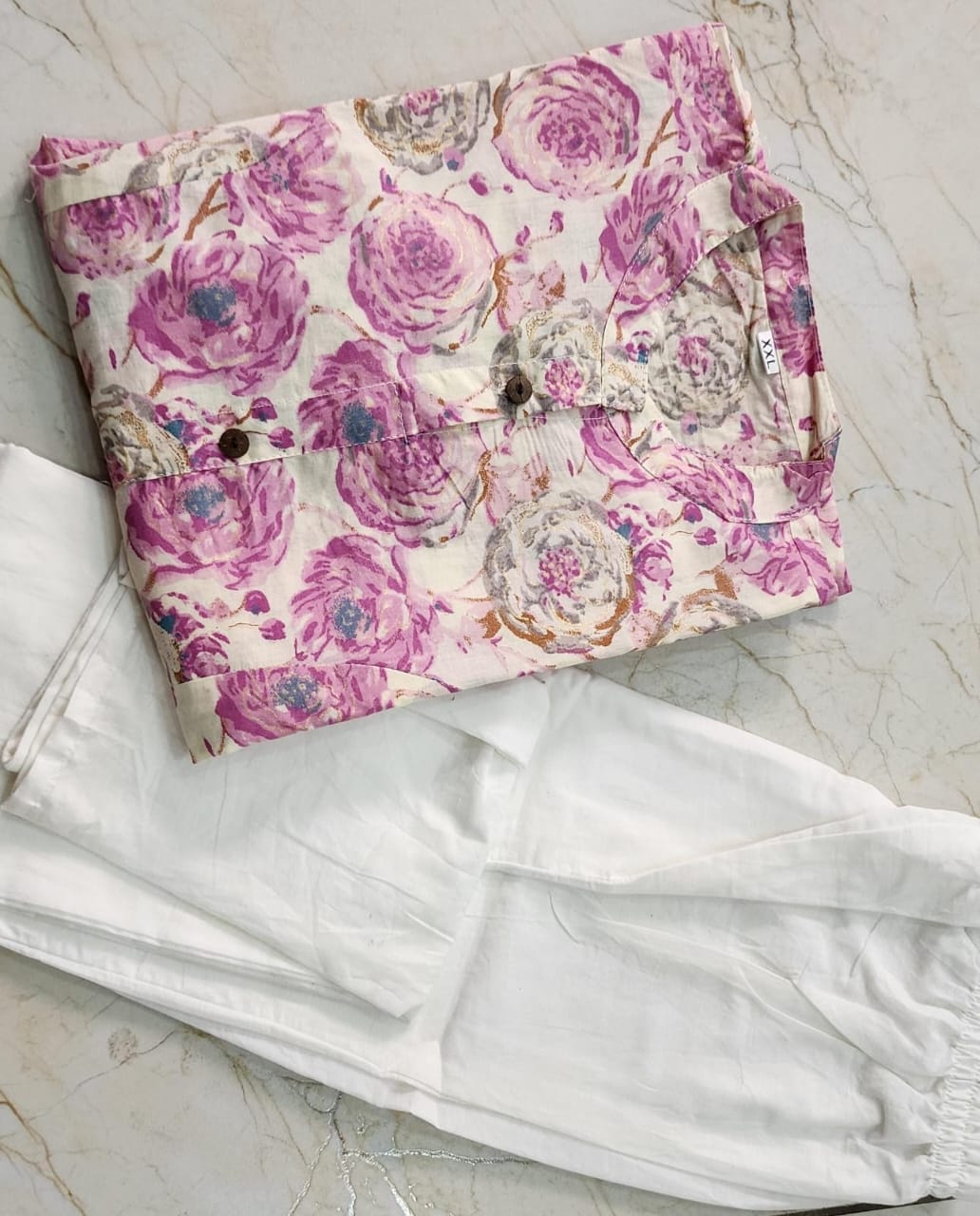 Pink Bloosom Shree Coord Set