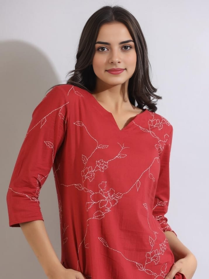 Red Geo Infy Coord Set