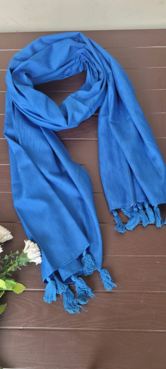 Royal Blue Solid Scarf