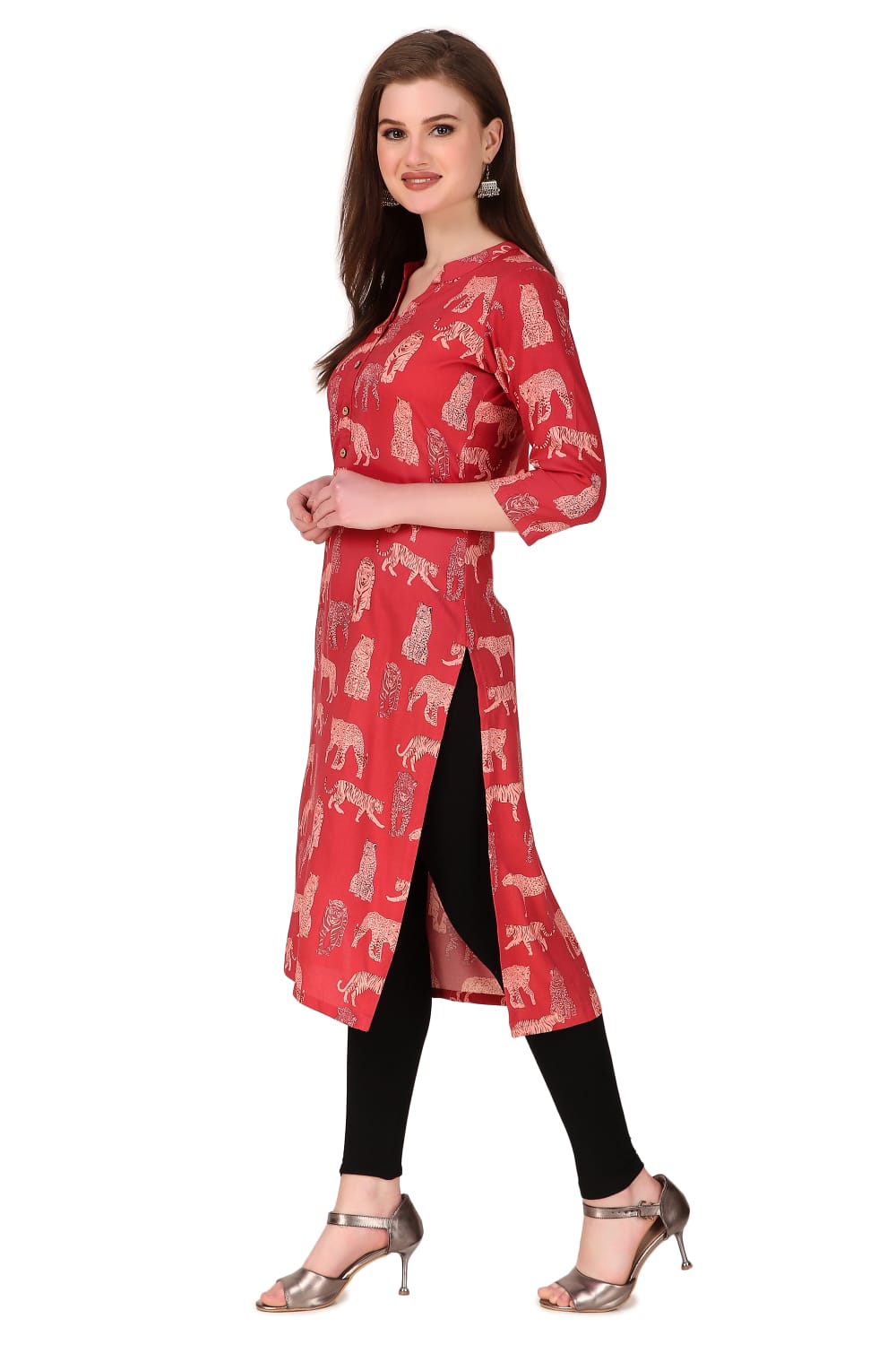 Redish  Aniray Kurta