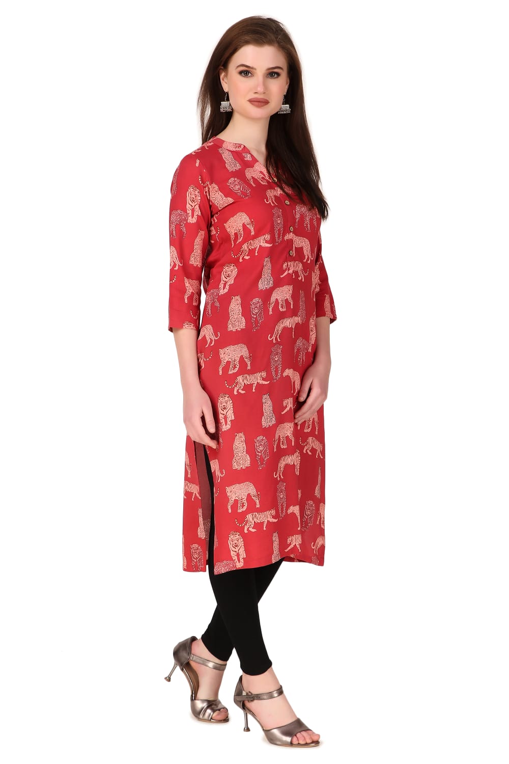 Redish  Aniray Kurta