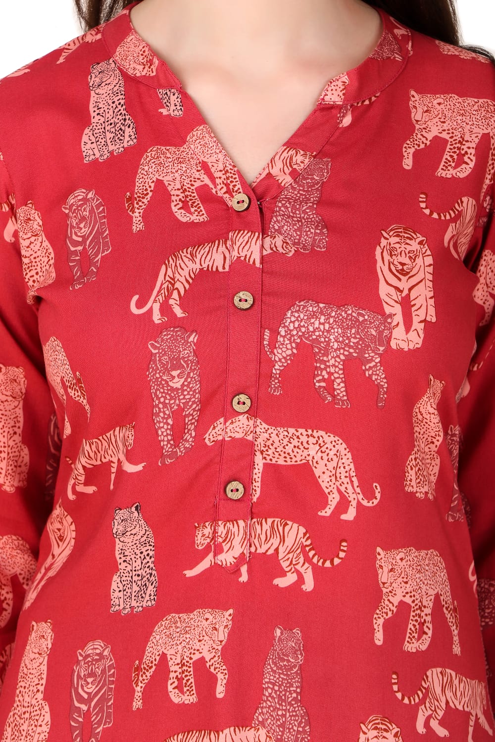 Redish  Aniray Kurta