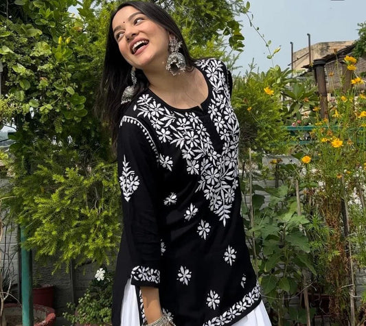 Black chicky Tunic Top