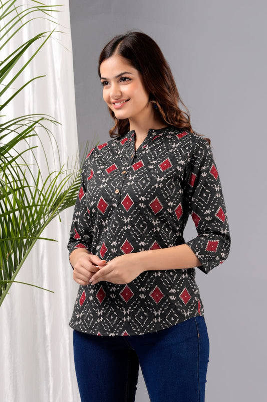 Black Massy Eira Tunic Top