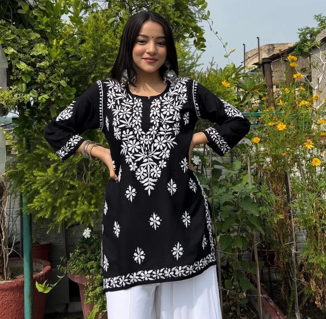 Black chicky Tunic Top