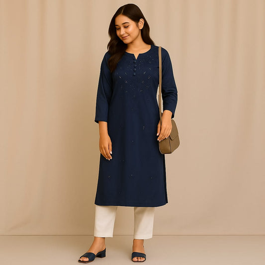 Blue Sanya Chicky Kurta