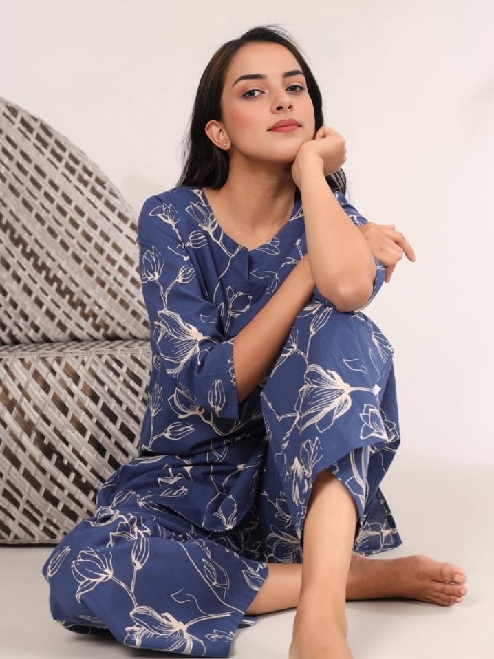 Blue Geo Infy Coord Set