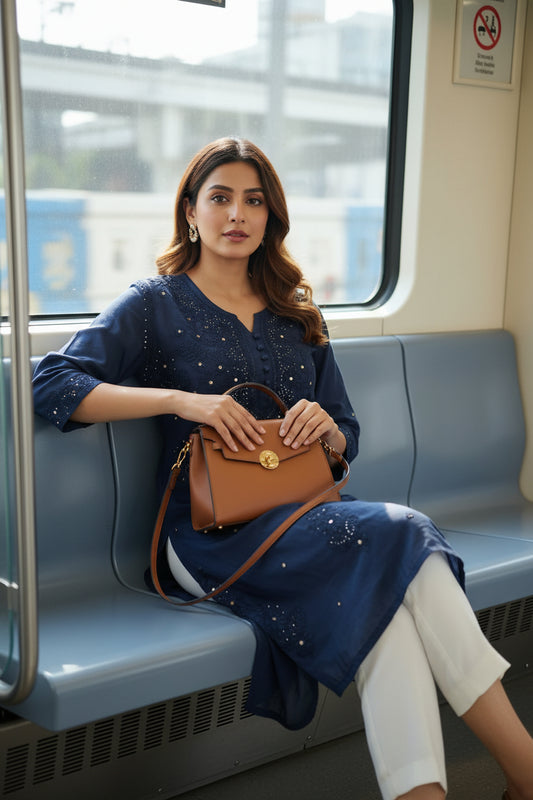 Blue Sanya Chicky Kurta