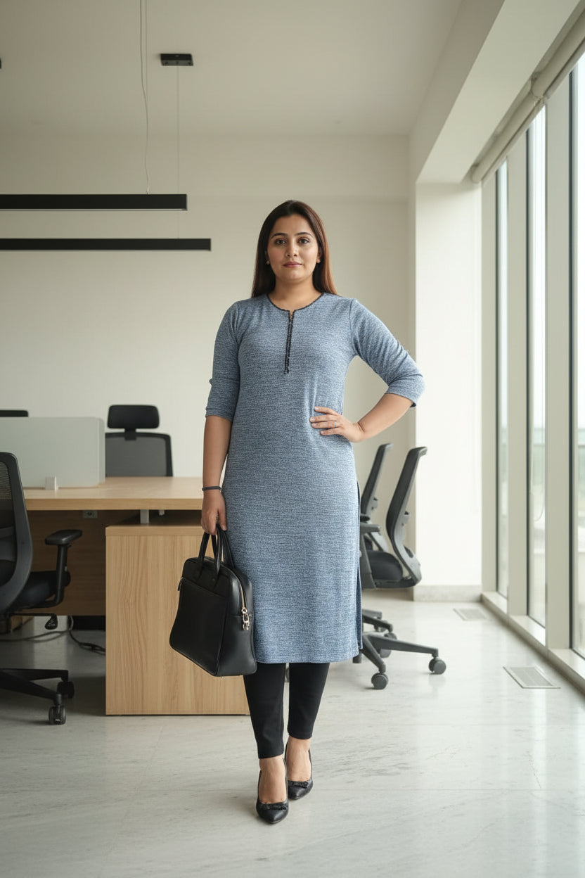 Blue Attitude Winter Kurta
