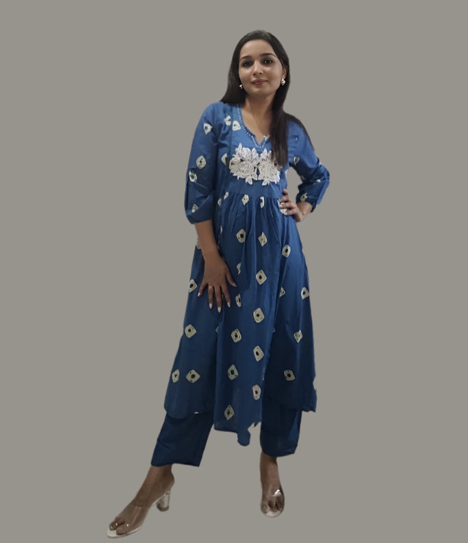 Blue Noor Shree Coord Set