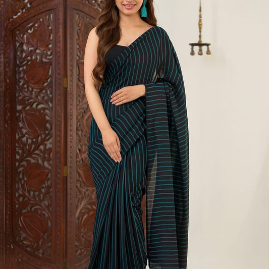 Green  Pure Handloom  Saree