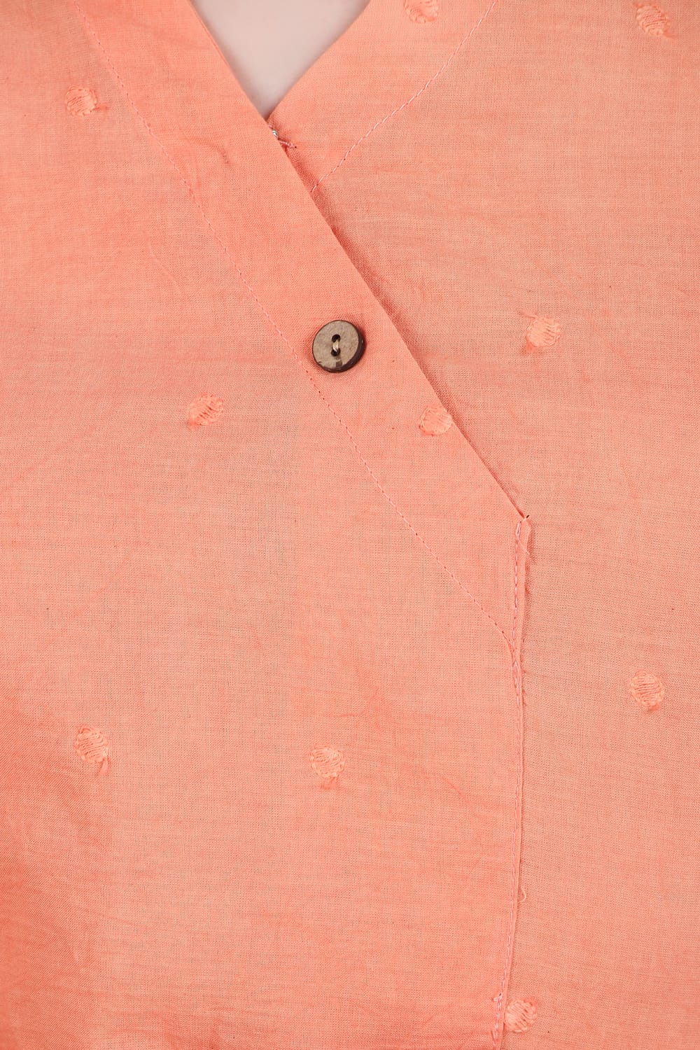 Peach Chicky Short Kurta