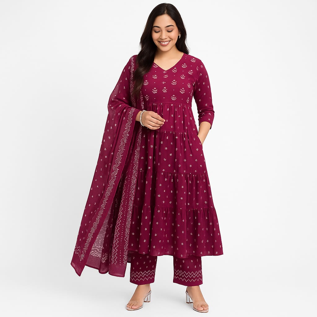 Pink Aline INF Kurta Set