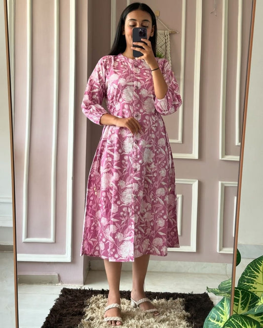 Pink Premium Dress Kurta