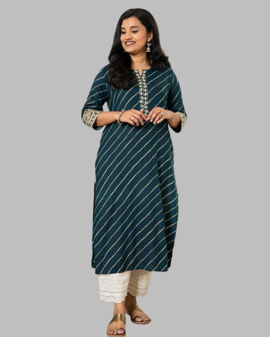 Blue Laheriya Infy Kurta set