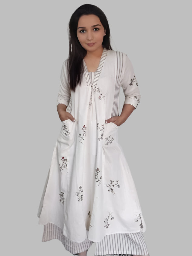 Cream Eira Coord Set