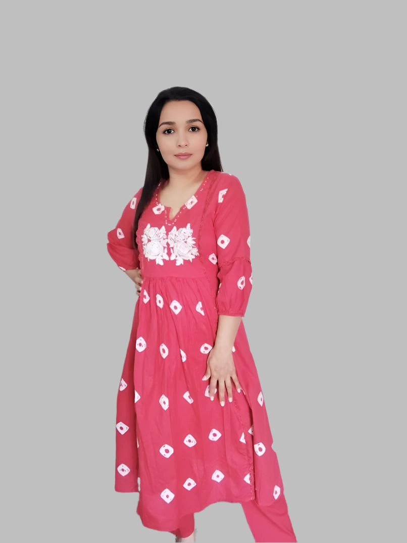 Red Noor Shree Kurta Set