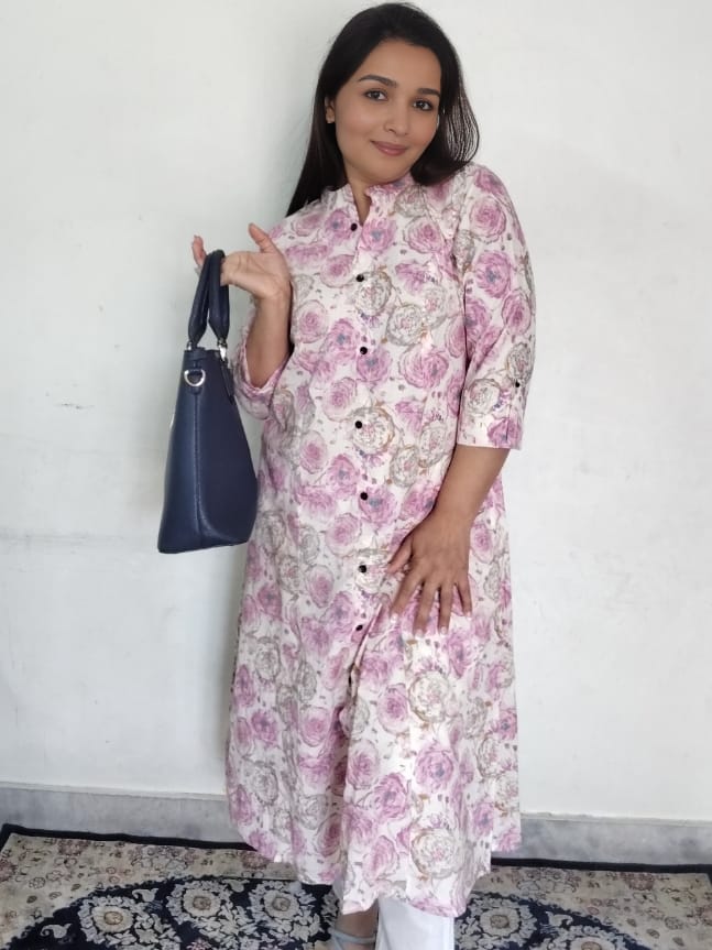 Pink Bloosom Shree Coord Set