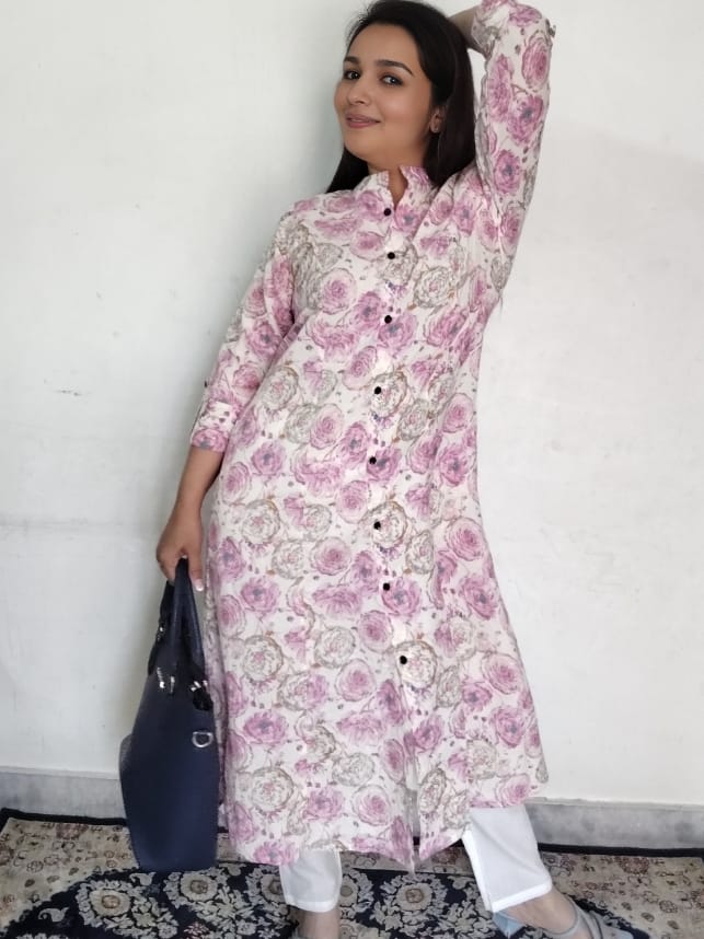 Pink Bloosom Shree Coord Set