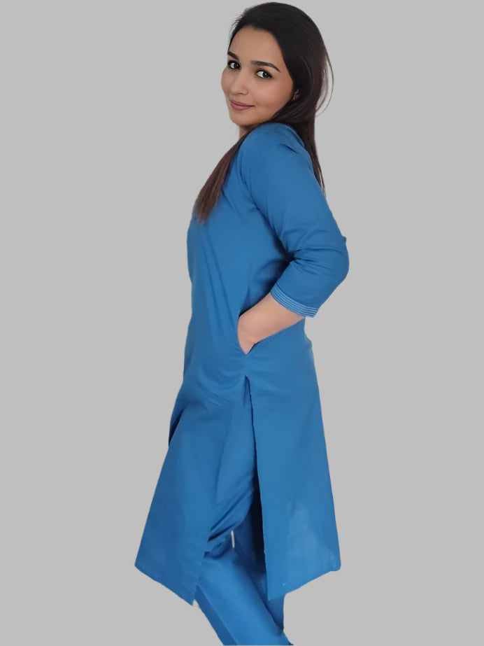 Indigo Blue Shree Coord set
