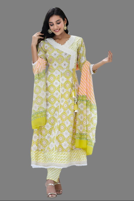 Yellow Aline Kurta Set