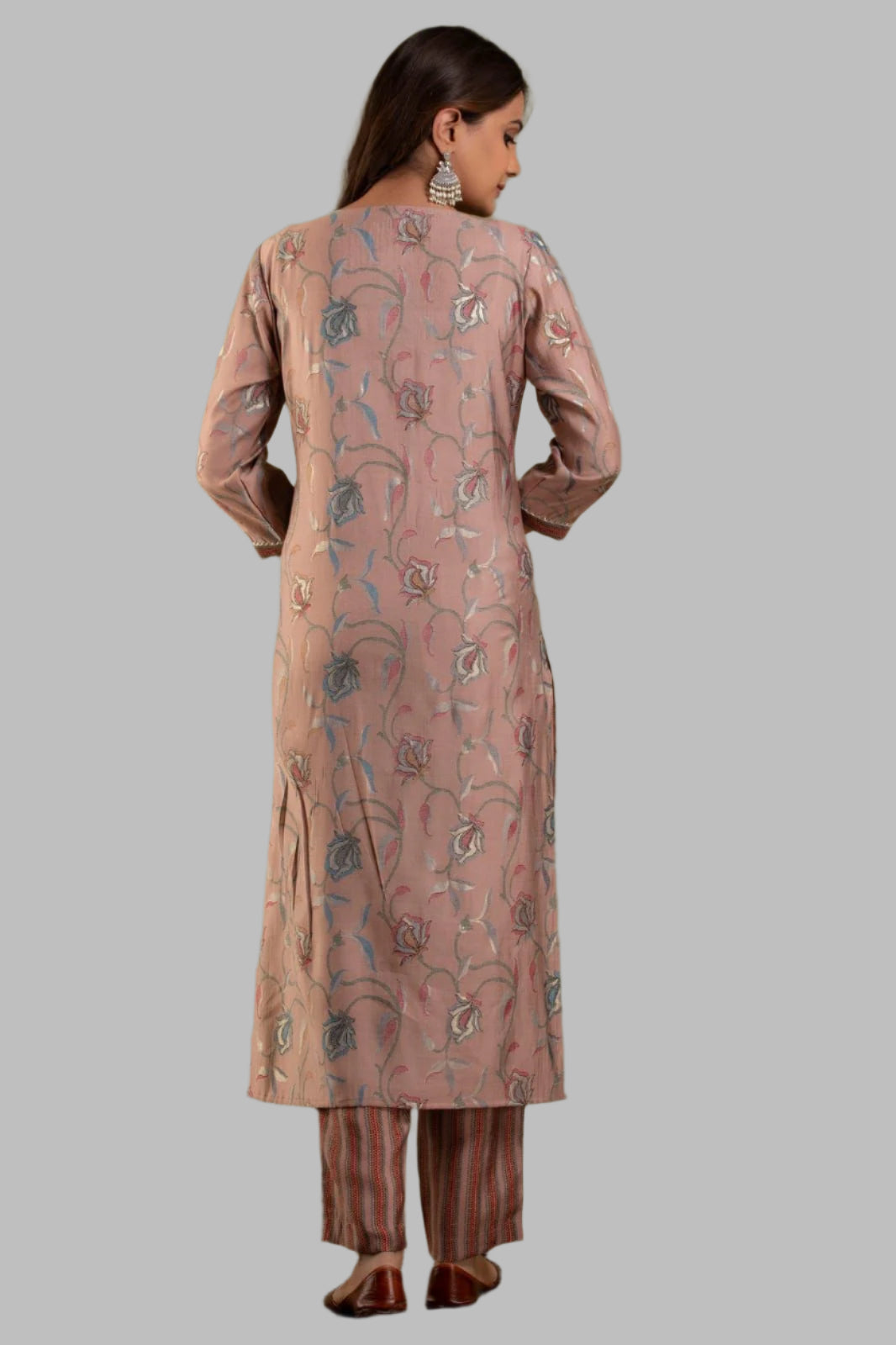 Peach Noor Kurta set