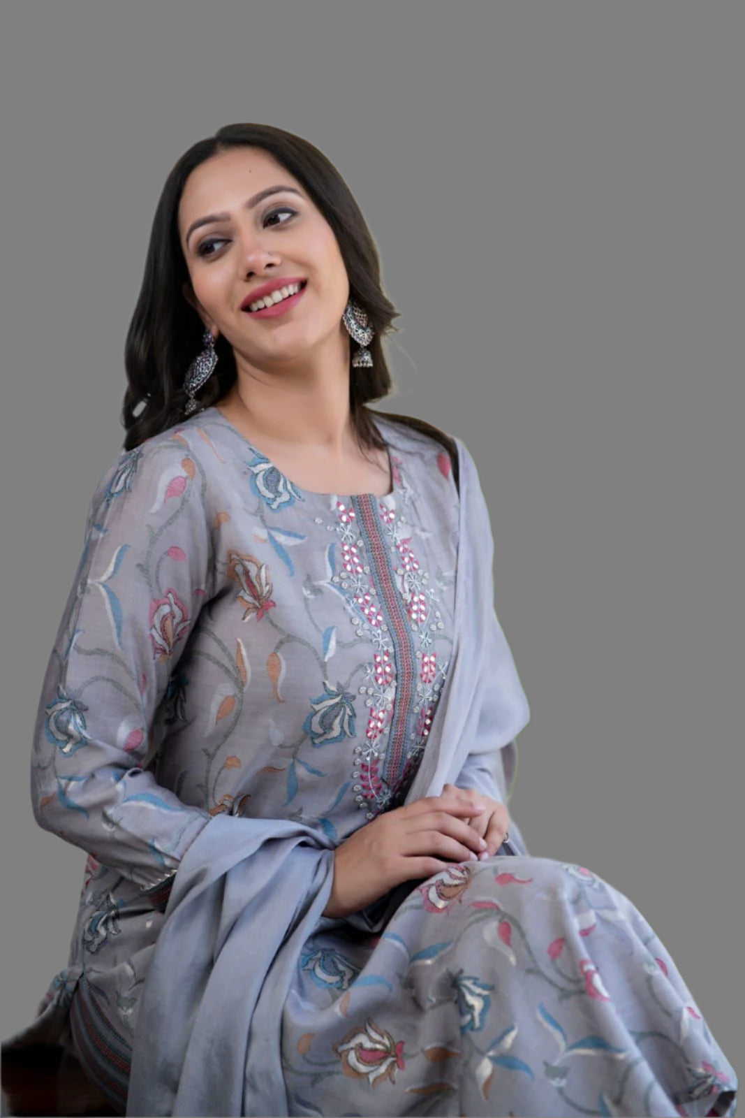 Grey Noor Kurta set