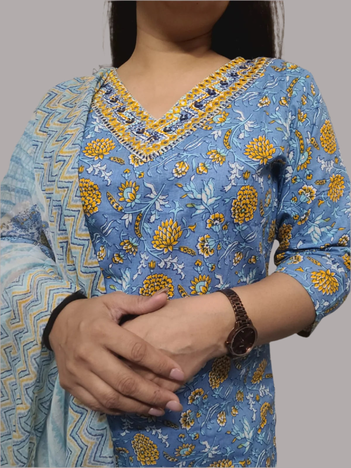 Blue Shree kurta set
