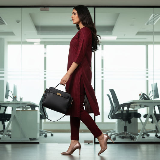 Maroon Lycra Leggant Pant