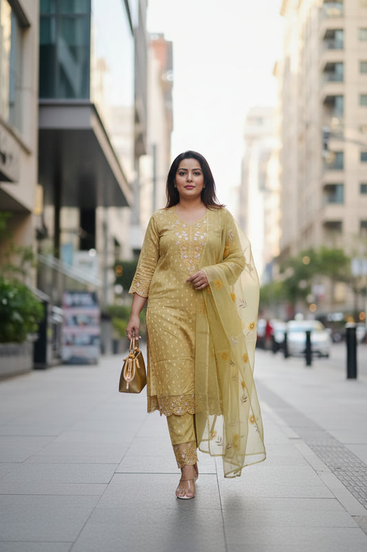 Yellow Vanhula Kurta Set