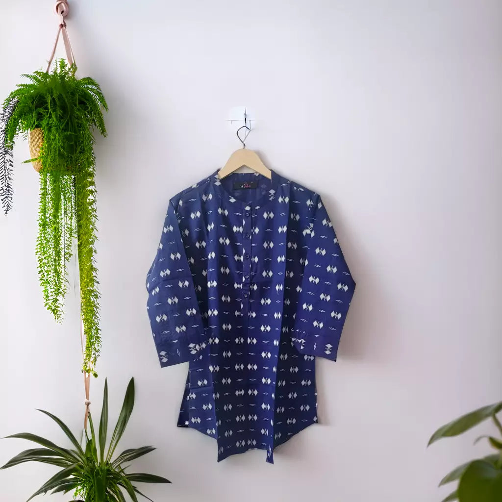 Blue Cotton Novy Tunic Top