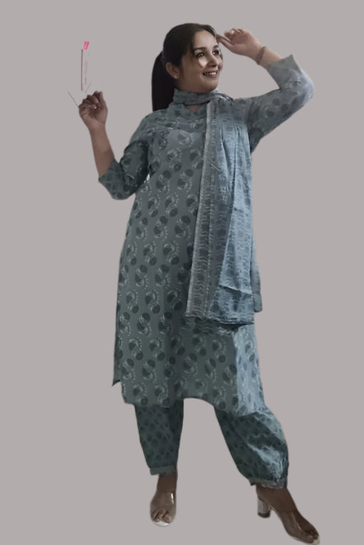 Blue Gulzar Kurta set