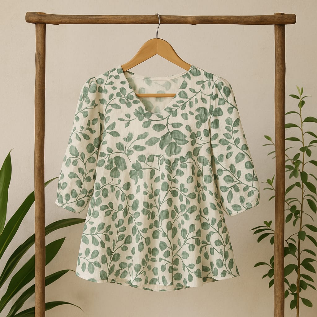 Green Bloosom Aliya Tunic Top