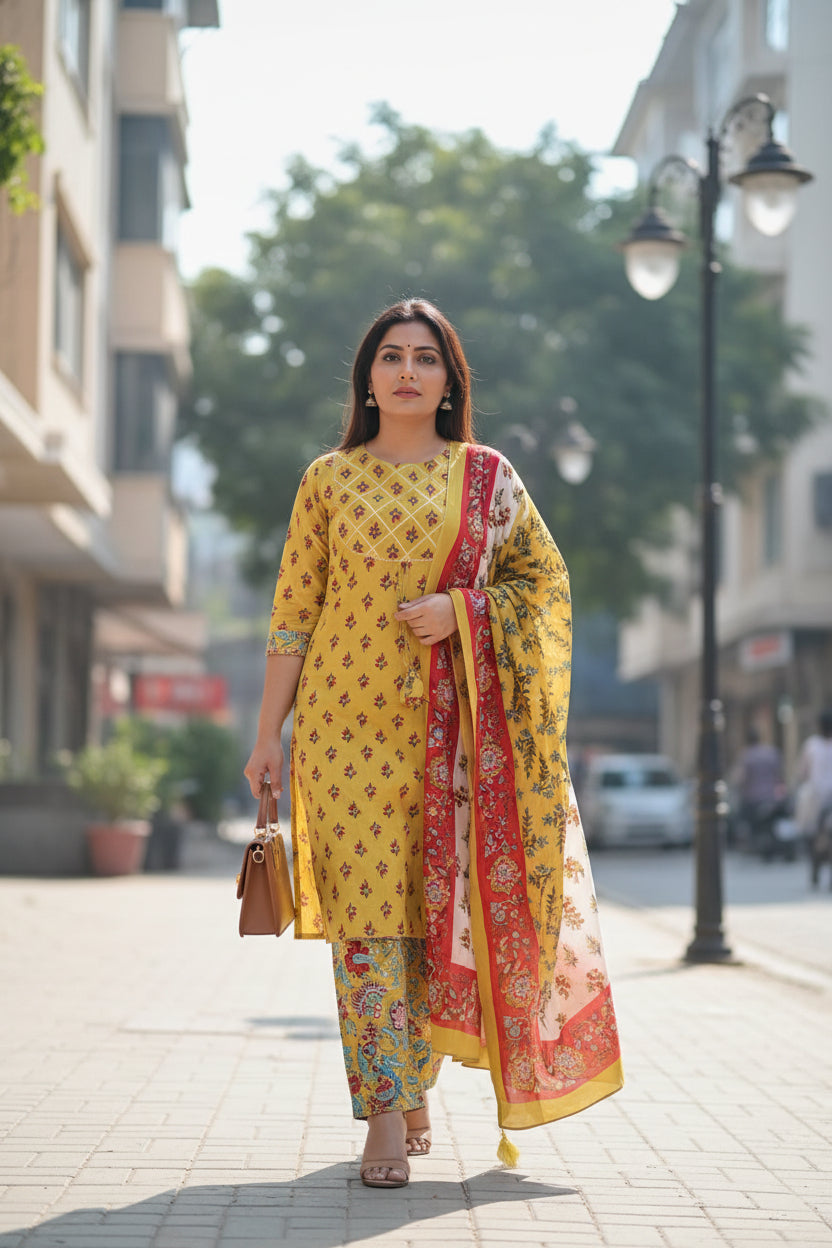 Green Vanhula Kurta Set