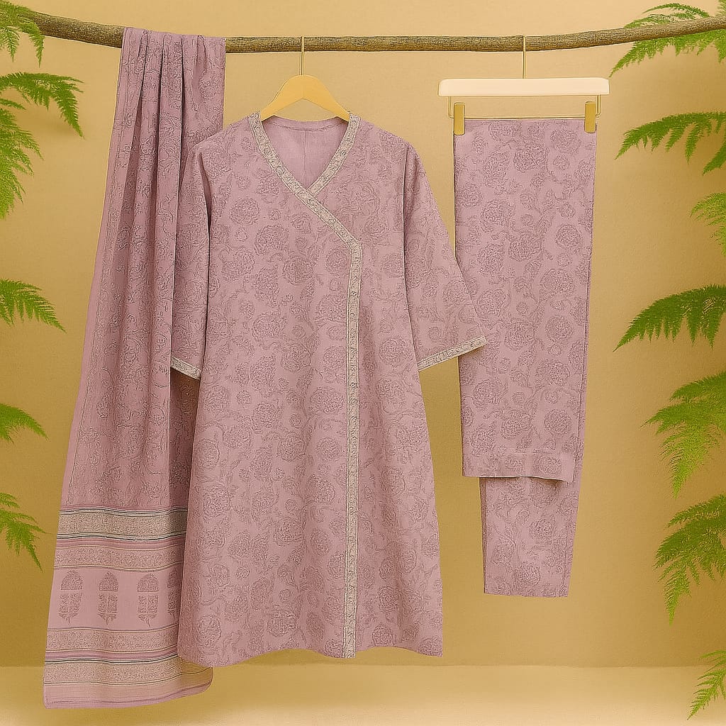Lavender A-Line Nura Kurta set