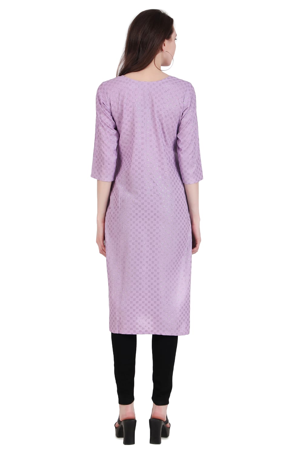 LAVENDER SPARKLING LONG KURTA