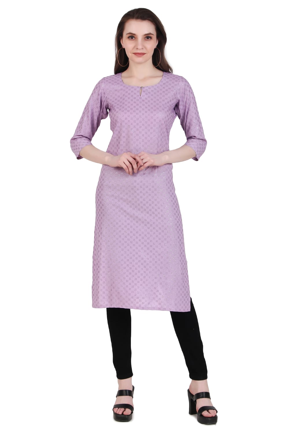 LAVENDER SPARKLING LONG KURTA