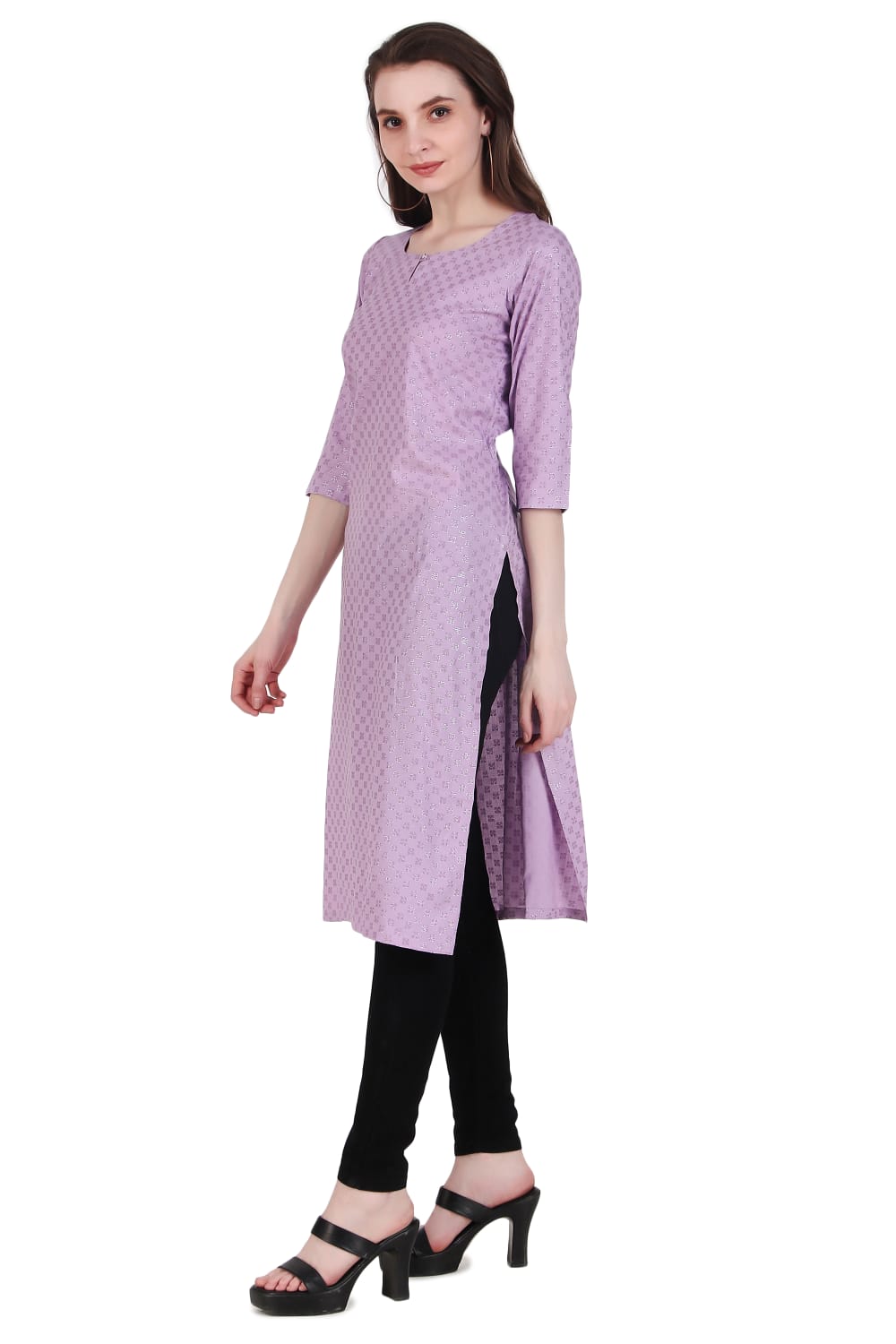 LAVENDER SPARKLING LONG KURTA