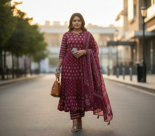 Pink Aline INF Kurta Set