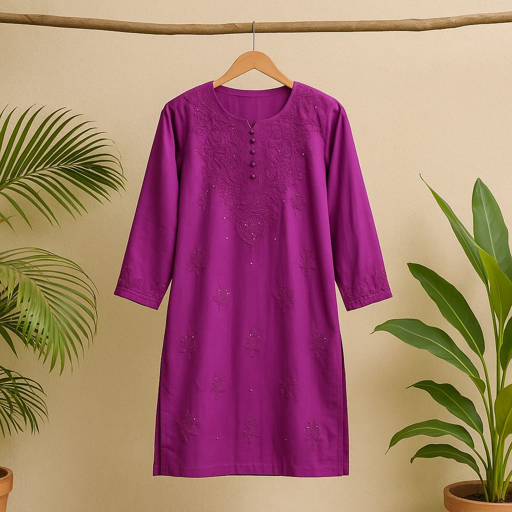 Purple  Sanya Chicky Kurta