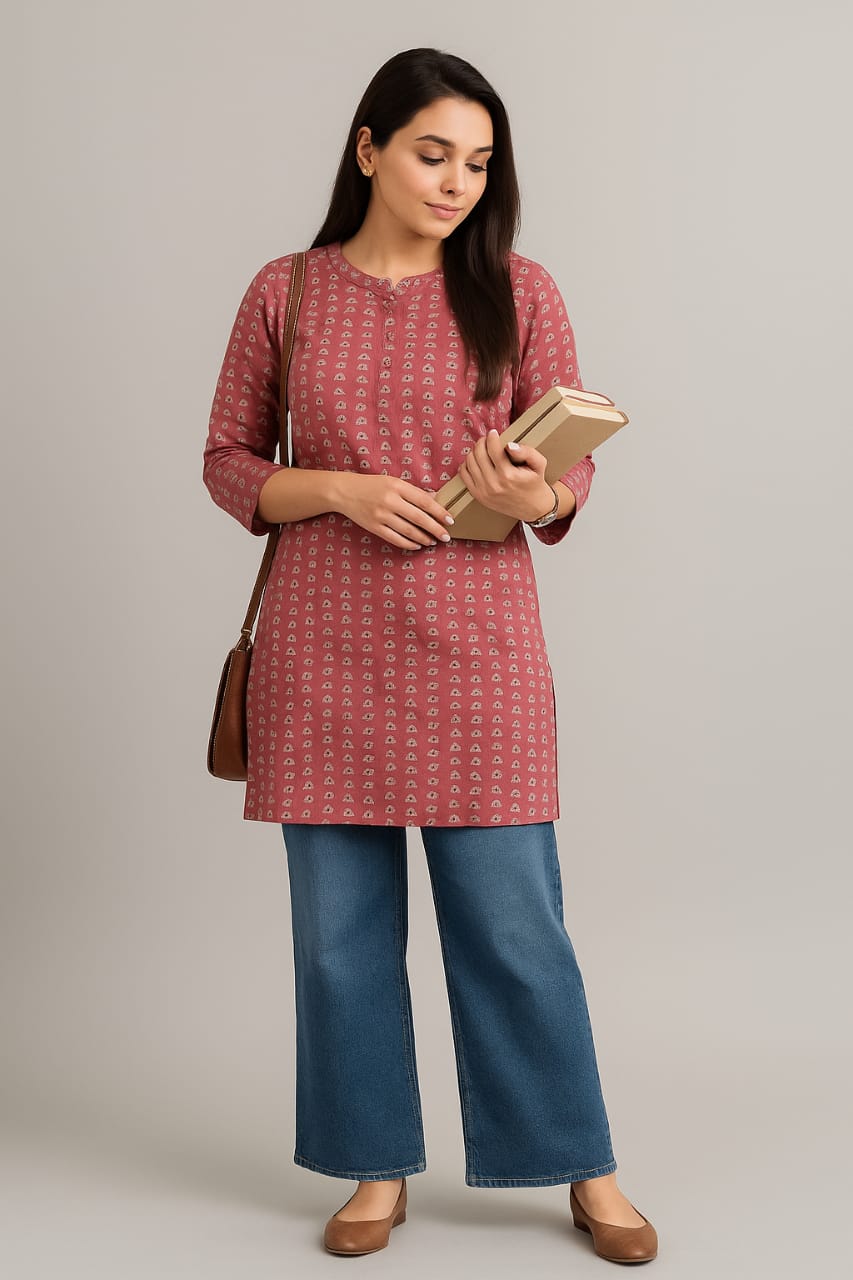 Maroon  Cotton Novy Tunic top