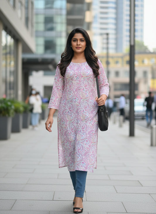 White Zareen Kurta