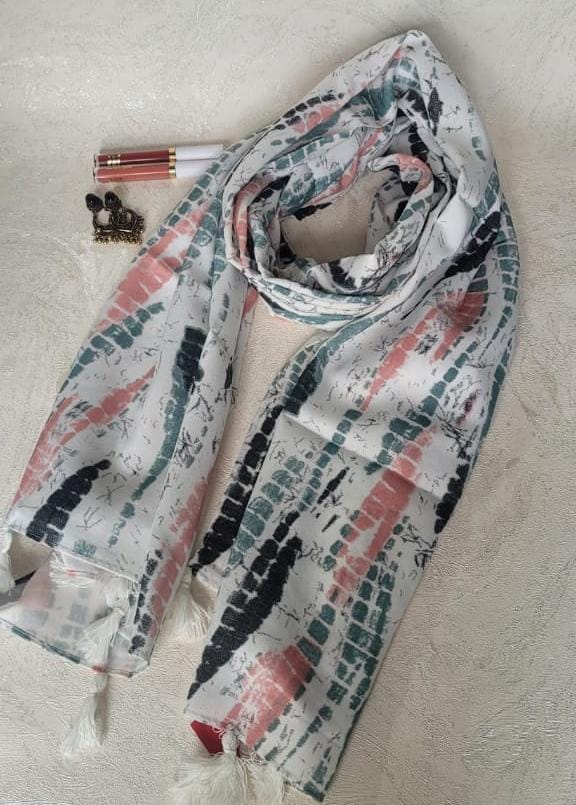 White Jerry Scarf