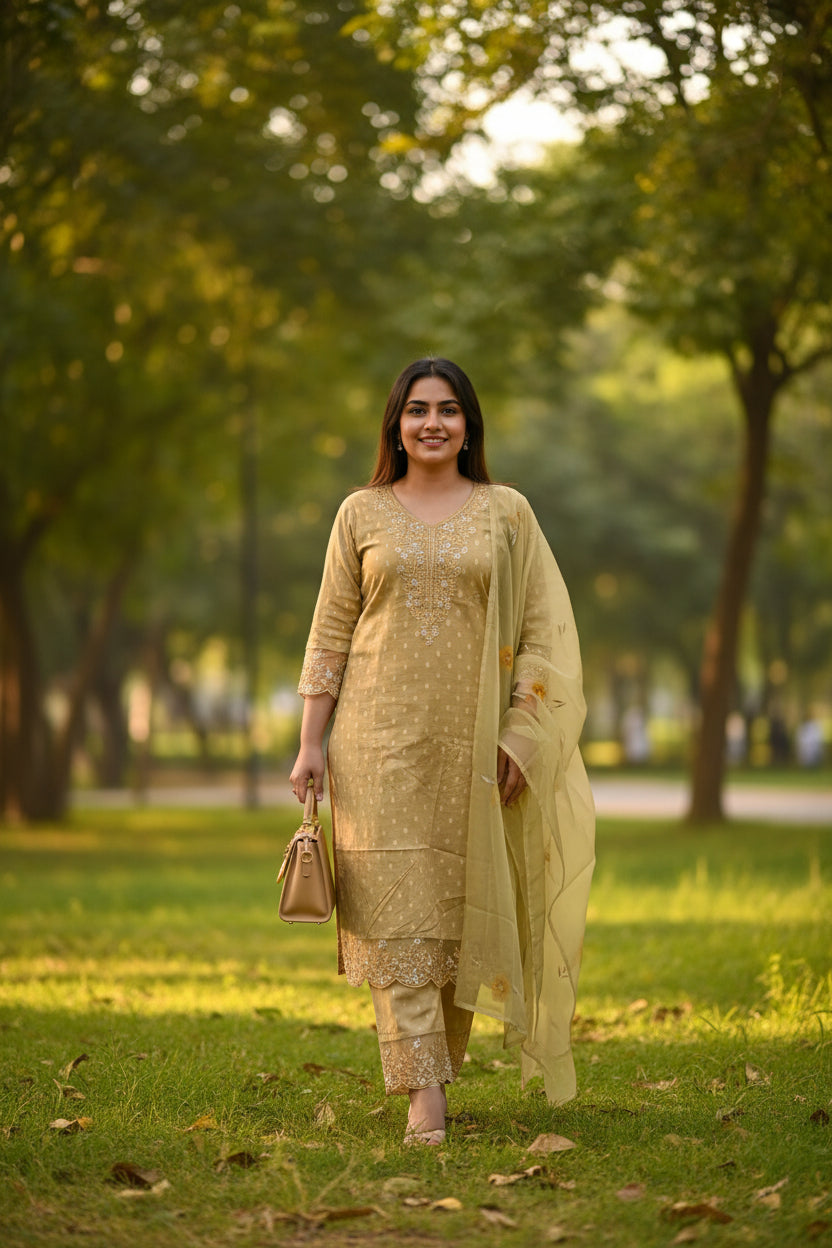 Yellow Vanhula Kurta Set