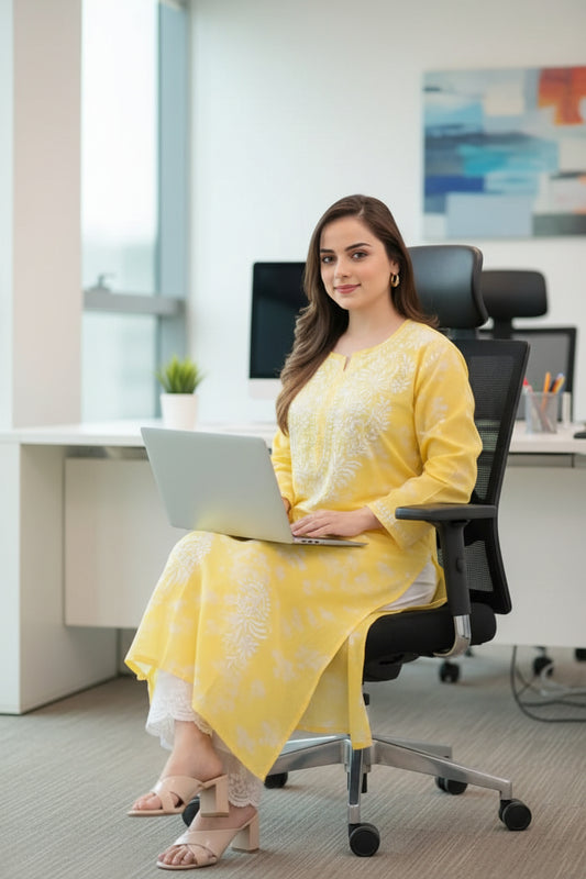 Yellow Chicky Infy Kurta